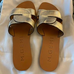 M. Gemi - The Lorenza sandal / Champagne - size 37.5 - worn a few times